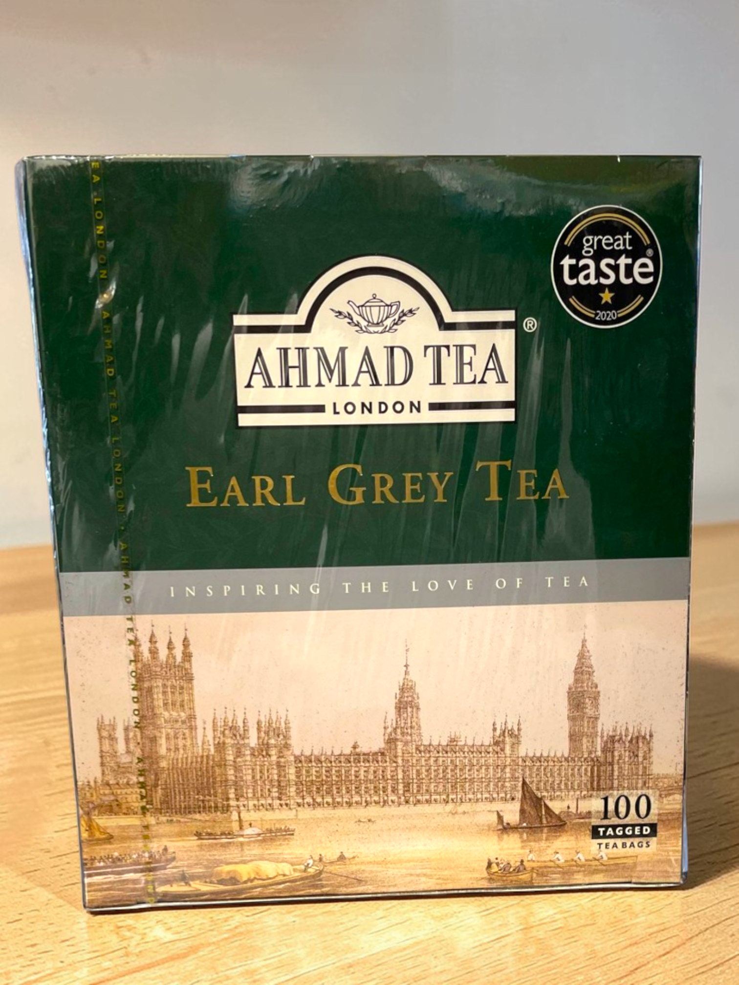 Ahmad Tea London Earl Grey Tea (100 Tagged Tea Bags)